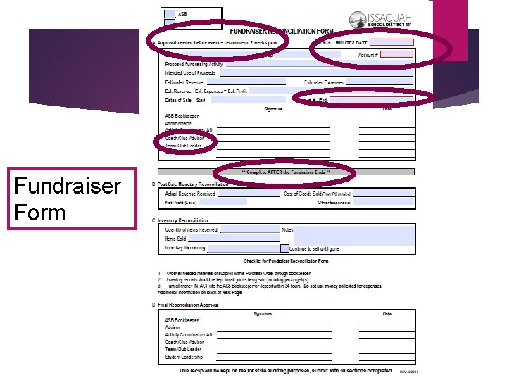 Fundraiser Form 