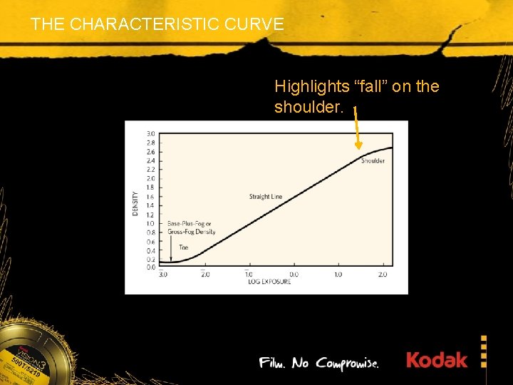 THE CHARACTERISTIC CURVE Highlights “fall” on the shoulder. 
