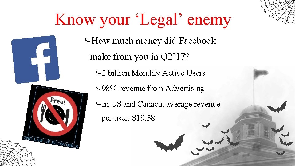 Know your ‘Legal’ enemy How much money did Facebook make from you in Q