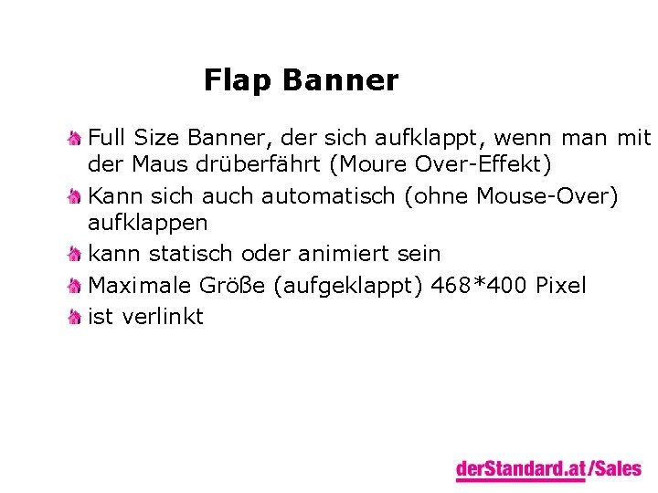 Flap Banner Full Size Banner, der sich aufklappt, wenn man mit der Maus drüberfährt