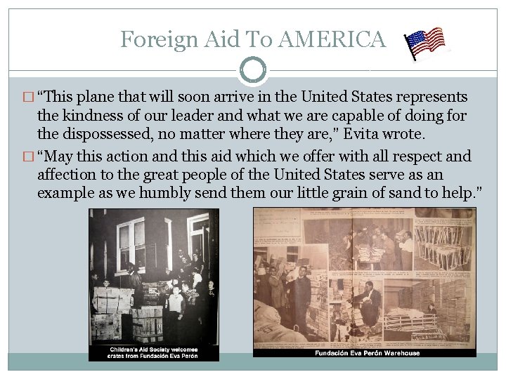 Foreign Aid To AMERICA � “This plane that will soon arrive in the United