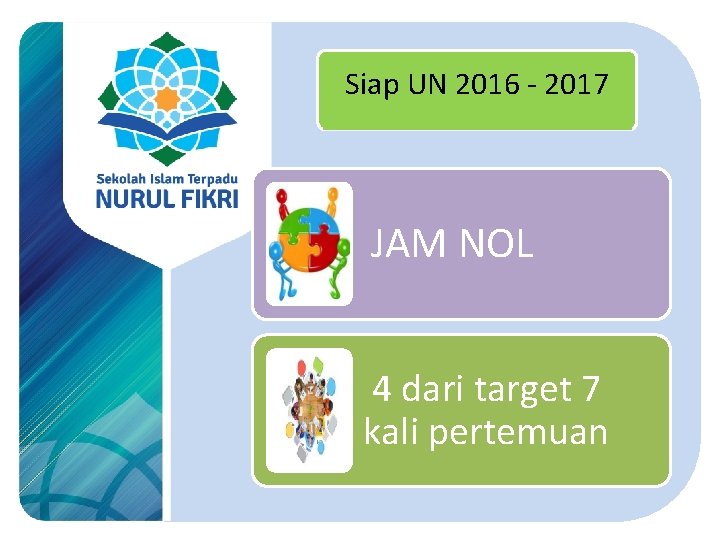 Siap UN 2016 - 2017 JAM NOL 4 dari target 7 kali pertemuan 