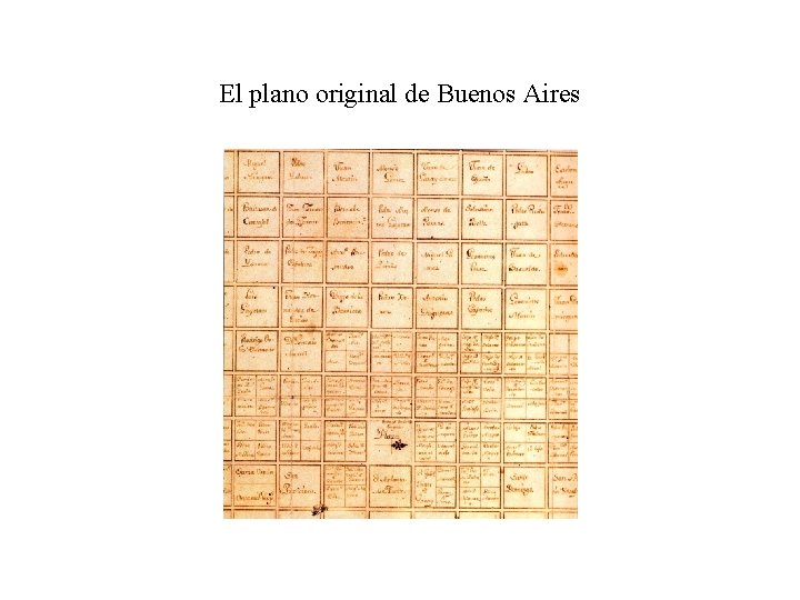 El plano original de Buenos Aires 