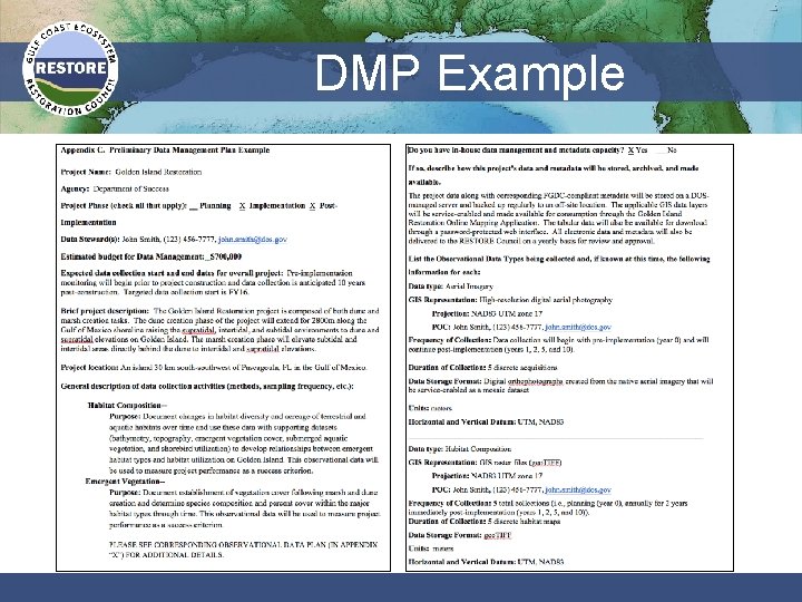 DMP Example 