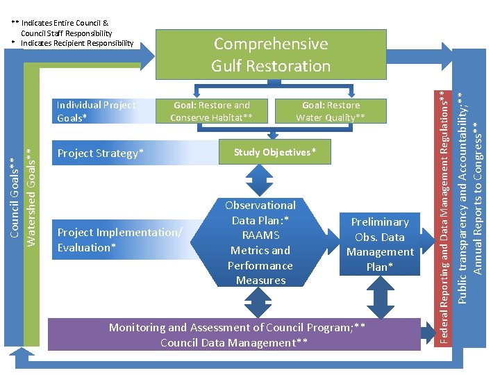** Indicates Entire Council & Council Staff Responsibility * Indicates Recipient Responsibility Project Strategy*