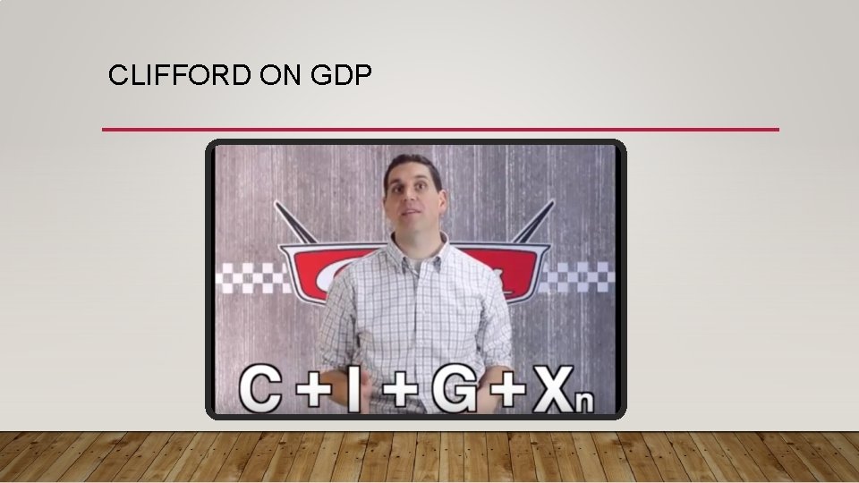 CLIFFORD ON GDP 