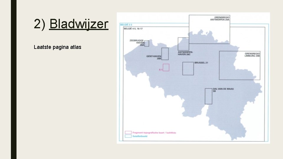 2) Bladwijzer Laatste pagina atlas 