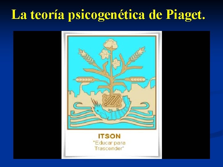 La teoría psicogenética de Piaget. n Piaget divide el desarrollo psíquico de las personas