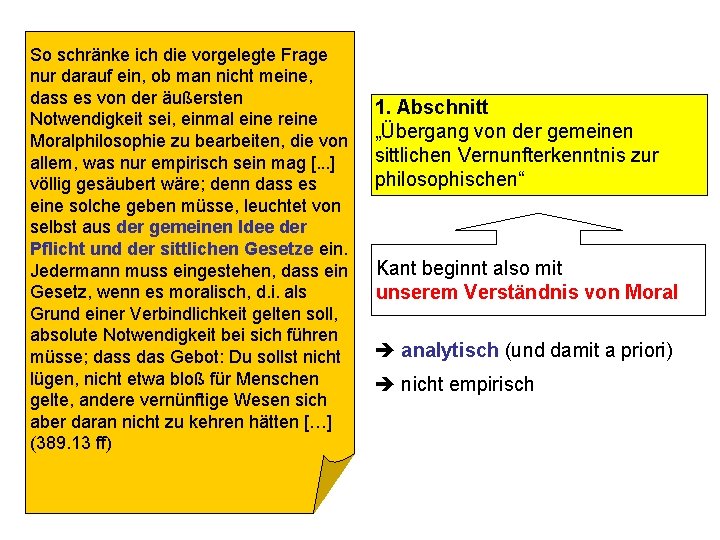 So schränke ich die vorgelegte Frage nur darauf ein, ob man nicht meine, dass