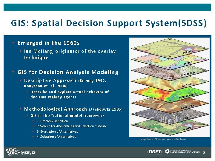 GIS: Spatial Decision Support System(SDSS) • Emerged in the 1960 s • Ian Mc.