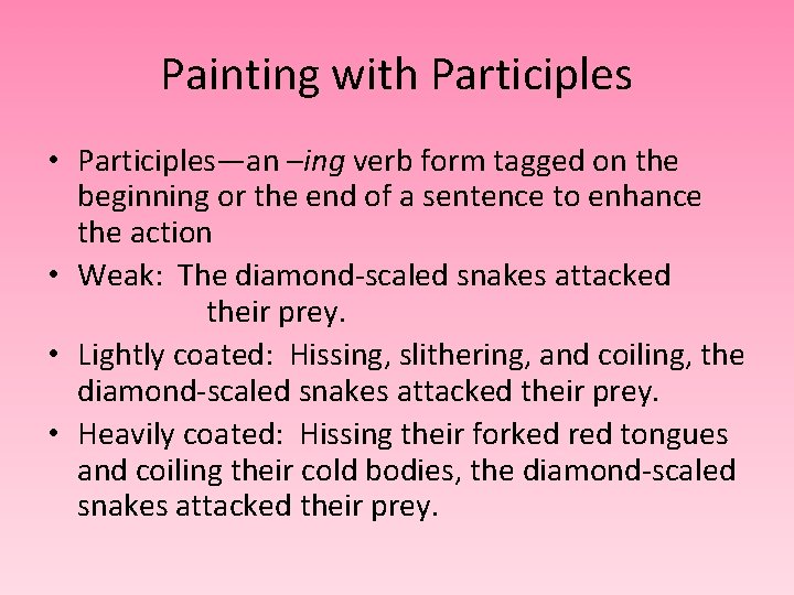 Painting with Five Basic Brush Strokes Image Grammar