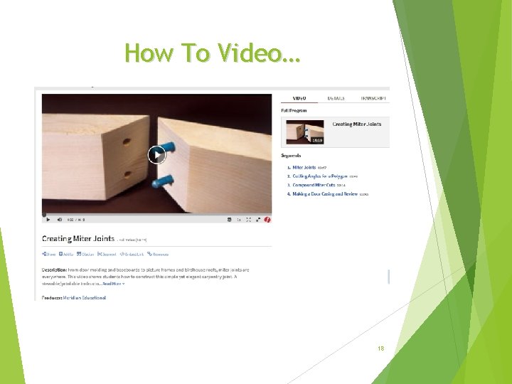 How To Video… 18 