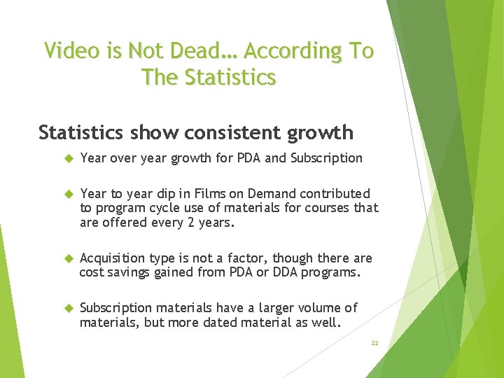 Video is Not Dead… According To The Statistics show consistent growth Year over year