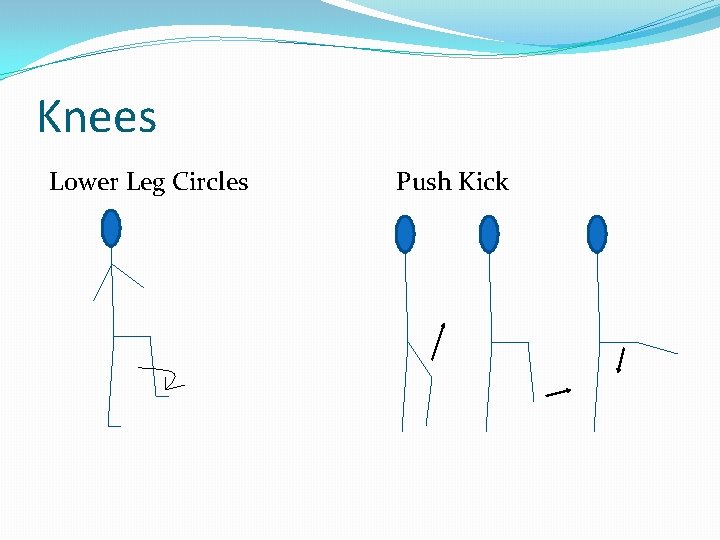 Knees Lower Leg Circles Push Kick 
