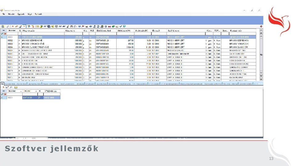  • Webes elérésű • Mobil eszköz támogatás • Széleskörű, specifikus adatnyilvántartás • Integrált,