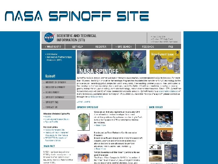 NASA Spinoff Site 
