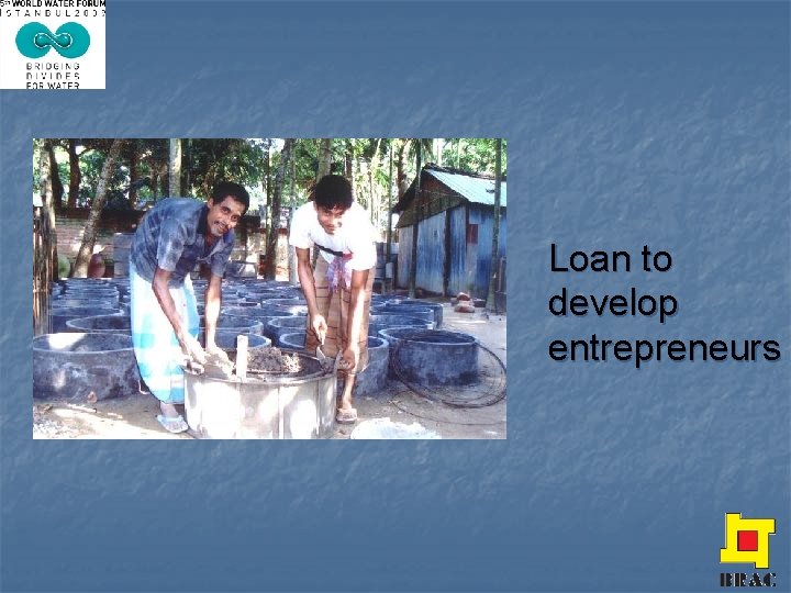 Loan to develop entrepreneurs 