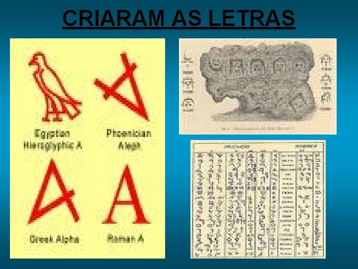 CRIARAM AS LETRAS 