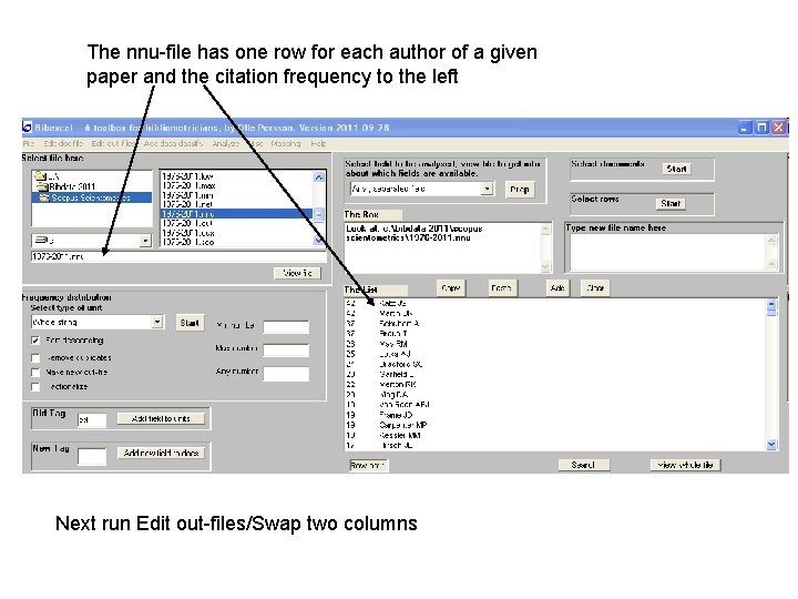 The nnu-file has one row for each author of a given paper and the