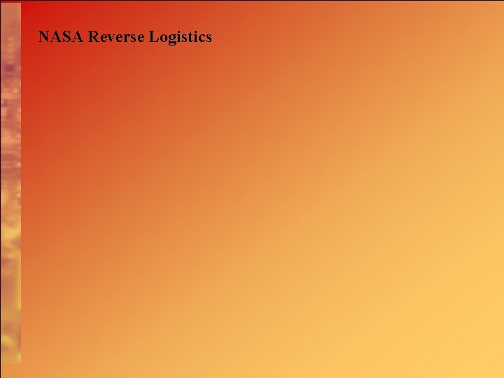 NASA Reverse Logistics 