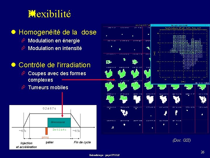 Flexibilité l Homogenéité de la dose Æ Modulation en énergie Æ Modulation en intensité