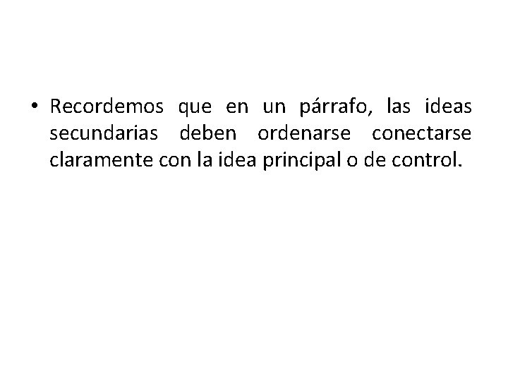 CUALIDADES DEL PRRAFO Un prrafo bien redactado ha