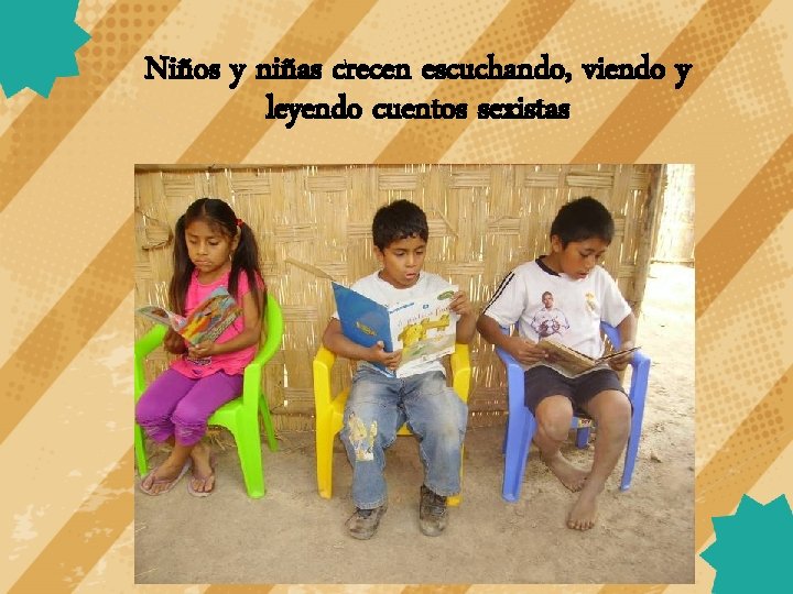 Niños y niñas crecen escuchando, viendo y leyendo cuentos sexistas 