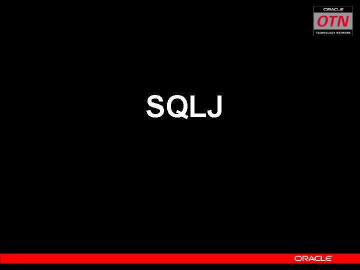 SQLJ 