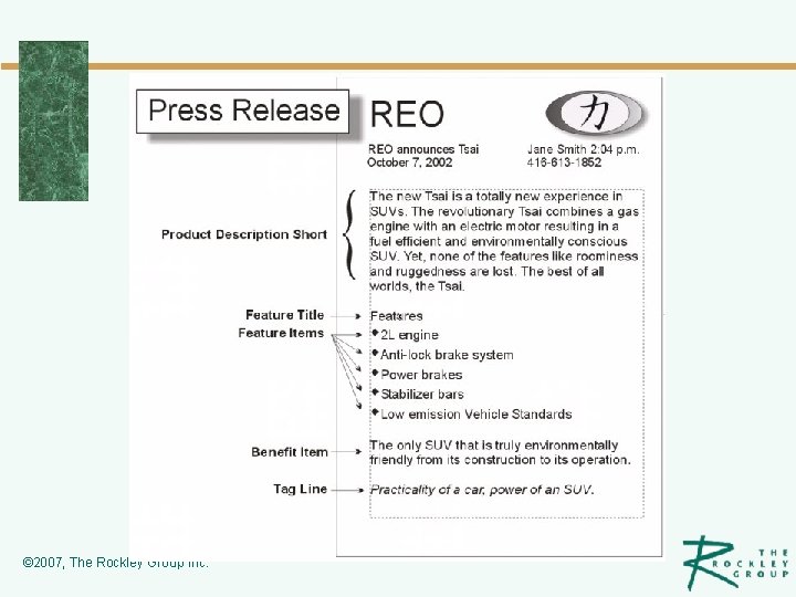 © 2007, The Rockley Group Inc. 