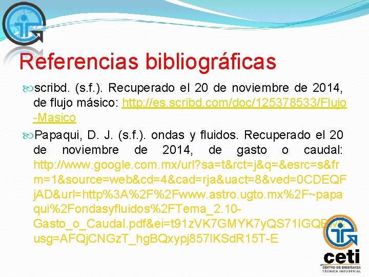 Referencias bibliográficas scribd. (s. f. ). Recuperado el 20 de noviembre de 2014, de