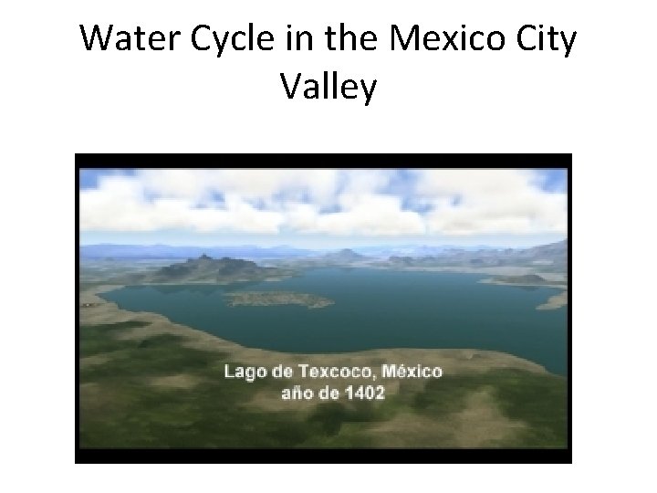 Water Cycle in the Mexico City Valley 