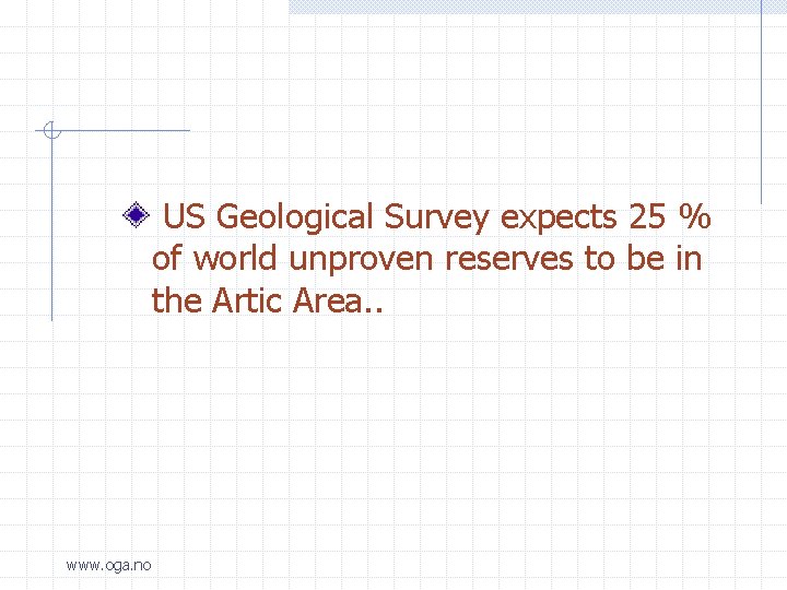  US Geological Survey expects 25 % of world unproven reserves to be in