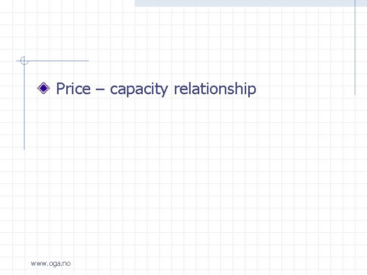  Price – capacity relationship www. oga. no 