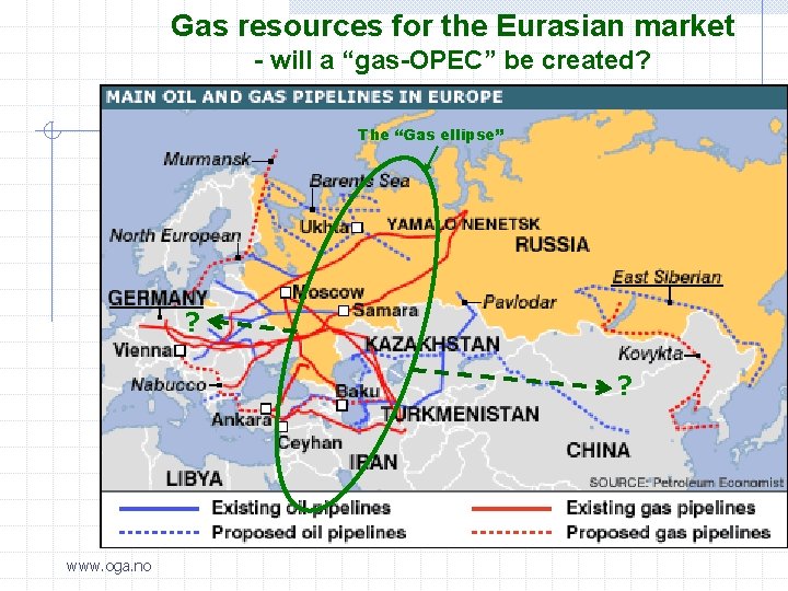 Gas resources for the Eurasian market - will a “gas-OPEC” be created? The “Gas