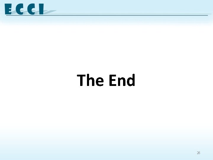 The End 26 