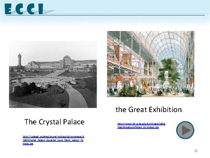 the Great Exhibition The Crystal Palace http: //www. ph. ucla. edu/epi/snow/1859 map/greatexhibition_dickinson. jpg http: