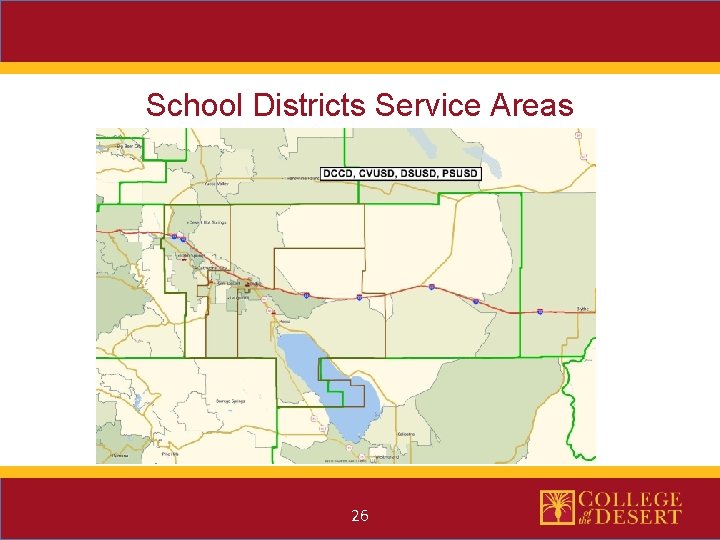 School Districts Service Areas 26 