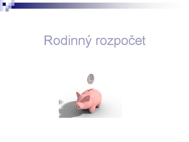 Rodinný rozpočet 