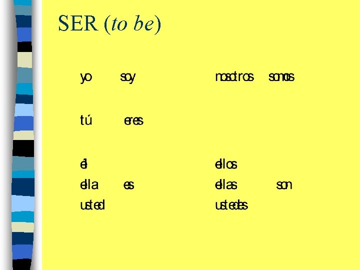 SER (to be) 