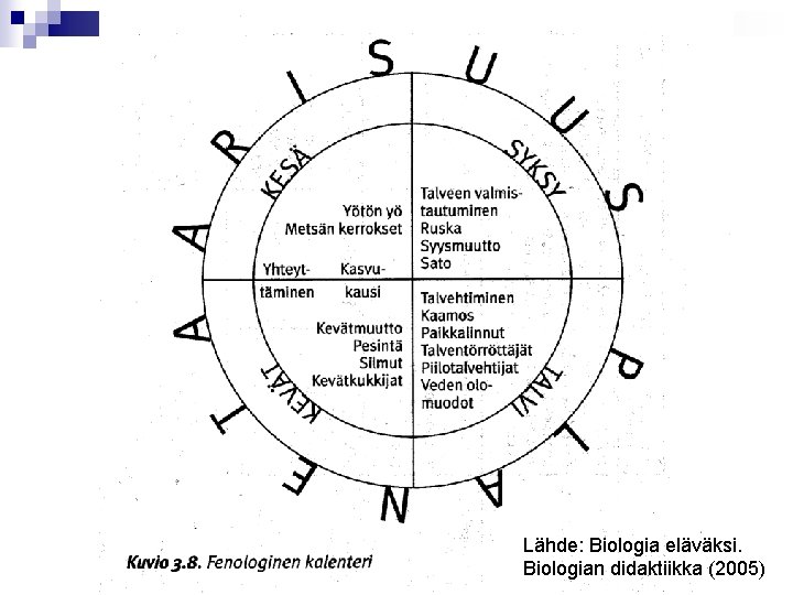 Lähde: Biologia eläväksi. Biologian didaktiikka (2005) 