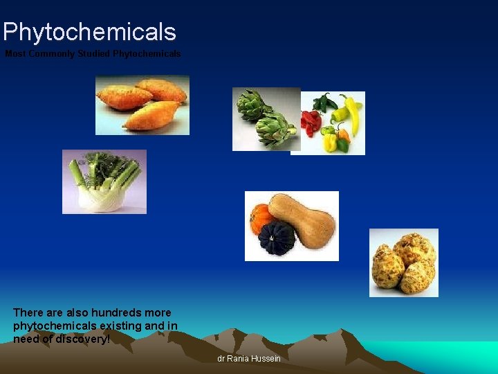 Phytochemicals Most Commonly Studied Phytochemicals There also hundreds more phytochemicals existing and in need