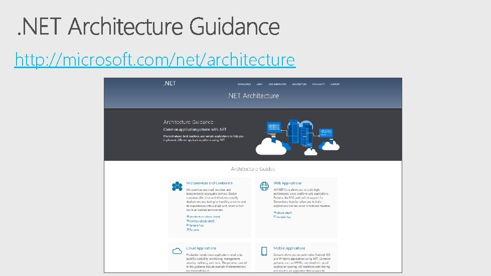 http: //microsoft. com/net/architecture 