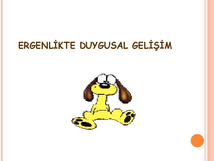 ERGENLİKTE DUYGUSAL GELİŞİM 