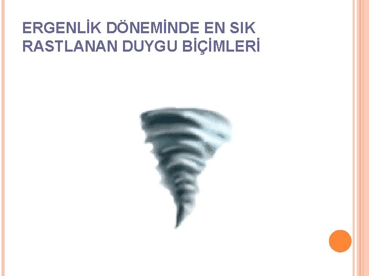 ERGENLİK DÖNEMİNDE EN SIK RASTLANAN DUYGU BİÇİMLERİ 