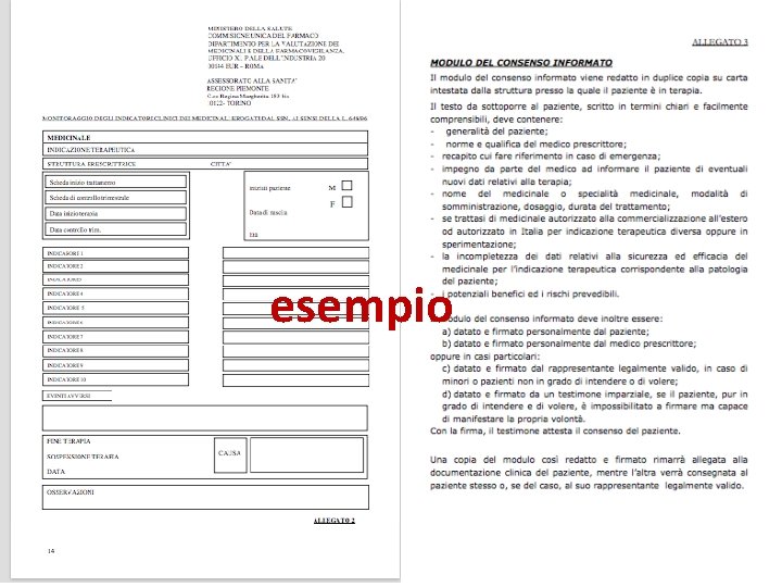 esempio 