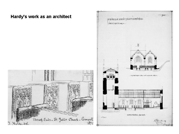 Hardy’s work as an architect 