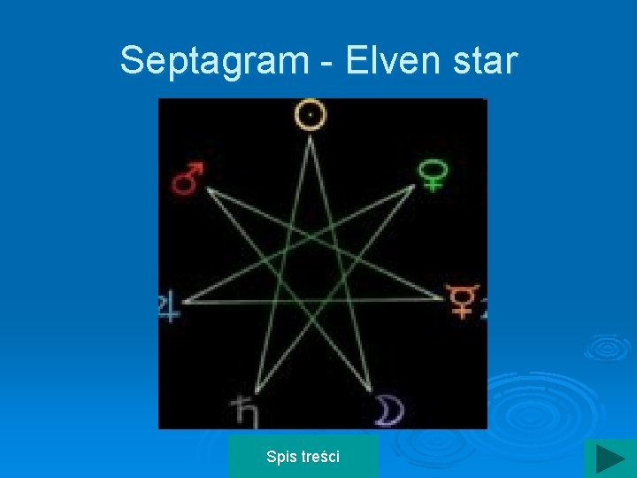 Septagram - Elven star Spis treści 