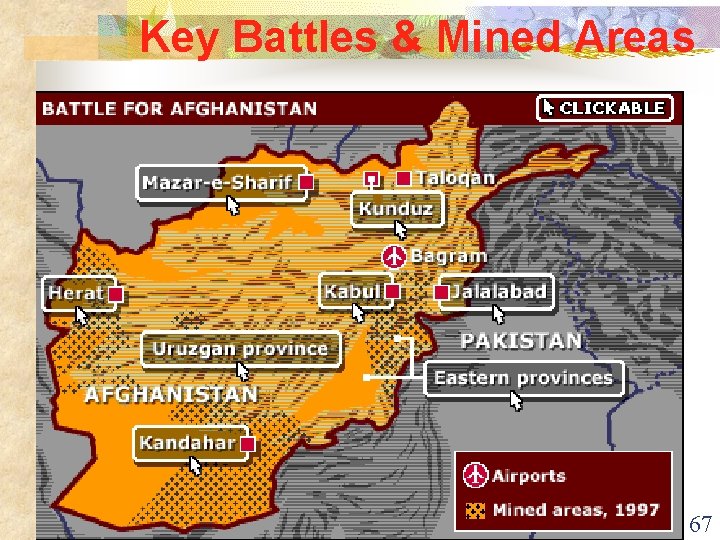 Key Battles & Mined Areas 67 