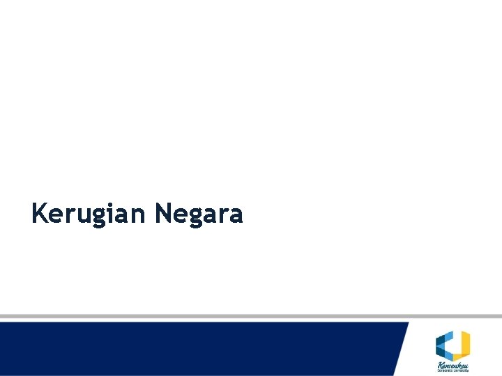 Kerugian Negara 