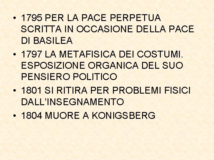  • 1795 PER LA PACE PERPETUA SCRITTA IN OCCASIONE DELLA PACE DI BASILEA